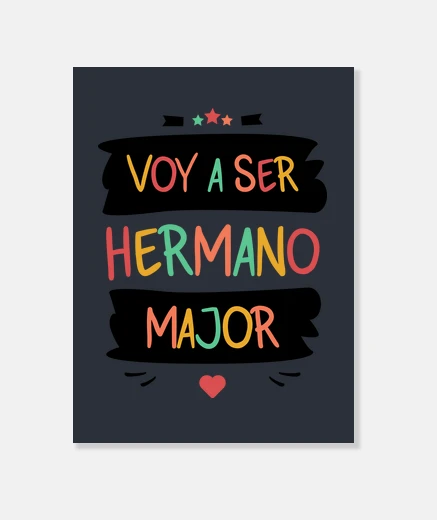 Lienzo Voy a ser hermano major