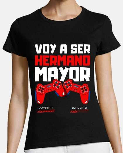 Camiseta voy a ser hermano mayor, gamer