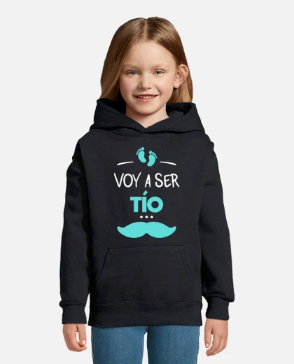 Sudadera para niños con capucha voy a ser tio laTostadora
