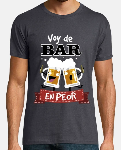 Playera Voy de bar en peor