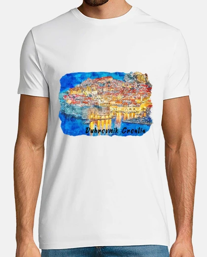 Tee-shirt voyage dubrovnik croatie