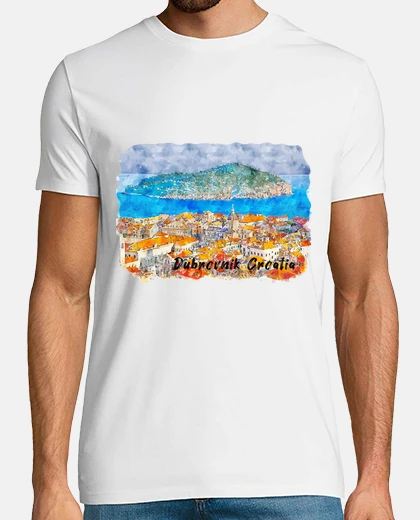 Tee-shirt voyage dubrovnik croatie