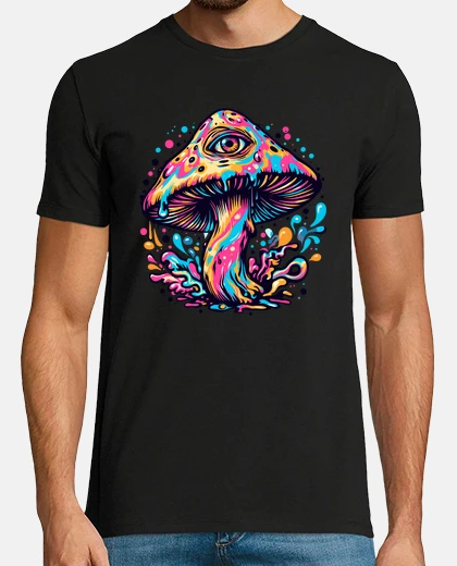 Tee-shirt voyage psychédélique champignon magique