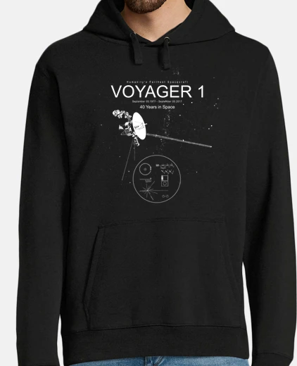Hoodie Voyager 1-Humanity's Farthest Spacec
