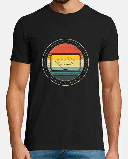 T-shirt vu meter ingegnere del suono ingegnere del suono maglietta regalo vu meter ingegnere del suono analo