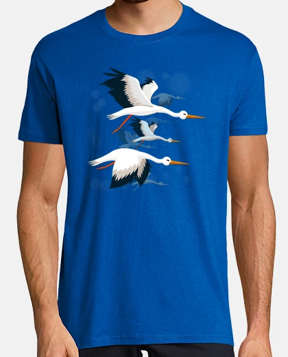 Camiseta vuelo de cigüeñas