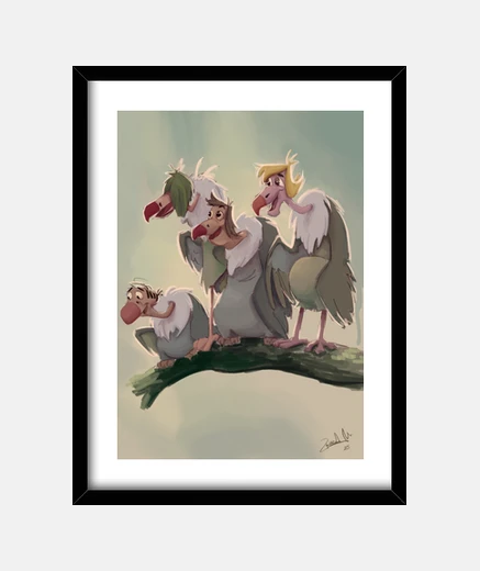 Framed vultures