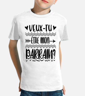 T-shirt bambino vuoi essere il mio padrino?