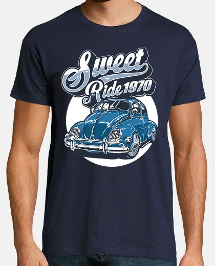 Tee-shirt vw coccinelle sweet ride voiture coccinelle vintage 1970 en anglais