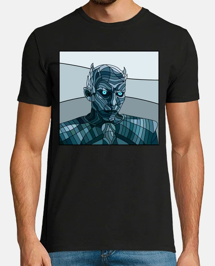Tee-shirt walker blanc roi de la nuit - morganaart