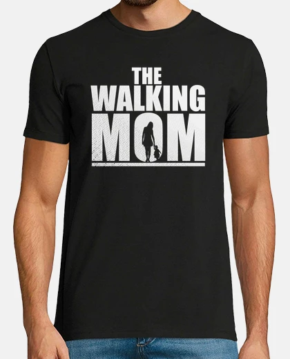 Tee-shirt walking mom