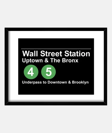 Framed wall street station