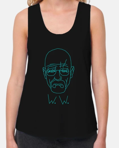 T-shirt walter bianco. metanfetamina blu.