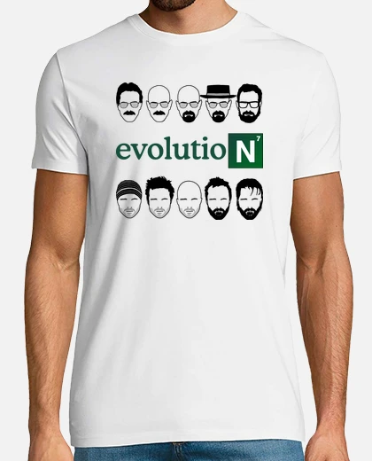 Camiseta walter white y jesse pinkman evolution (breaking bad