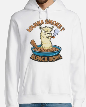 Wanna smoke alpaca bowl hoodie deals
