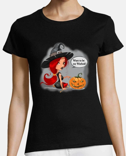 Playera Want to be my Warlock?
