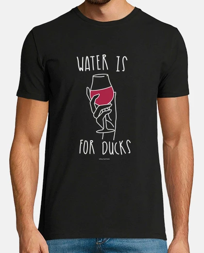 Camiseta water is for ducks BK