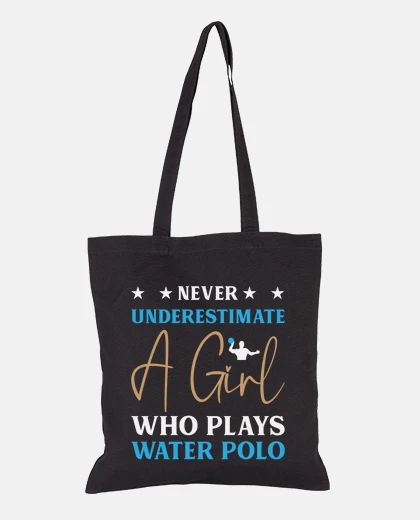 Bag water polo woman funny humor funny bag swimming pool beach tote