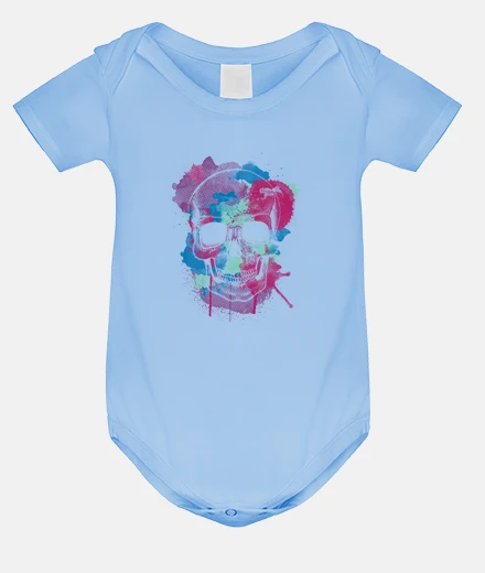 Kids watercolor skull