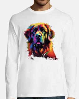 Watercolor Colorful Leonberger