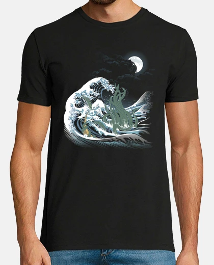 T-shirt wave of rlyeh