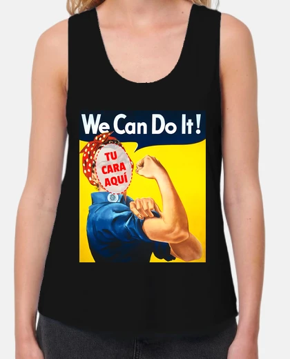 Camiseta we can do it con tu cara