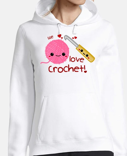 Hoodie we love crochet!