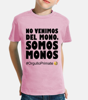 we are monkeys primate pride! (paleokid, pink-black, classic)
