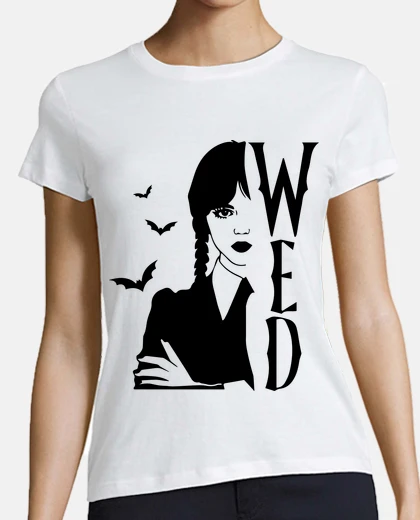 Playera wed the dark half of wednesday addams