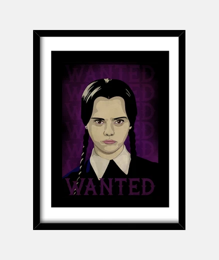 Framed wednesday addams frame