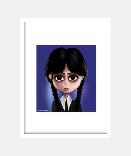 Framed wednesday white frame