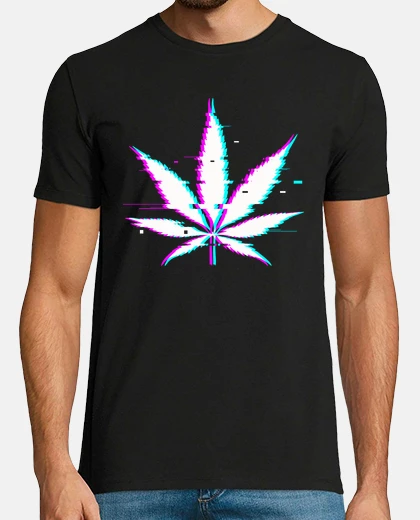 Camiseta Weed glitch