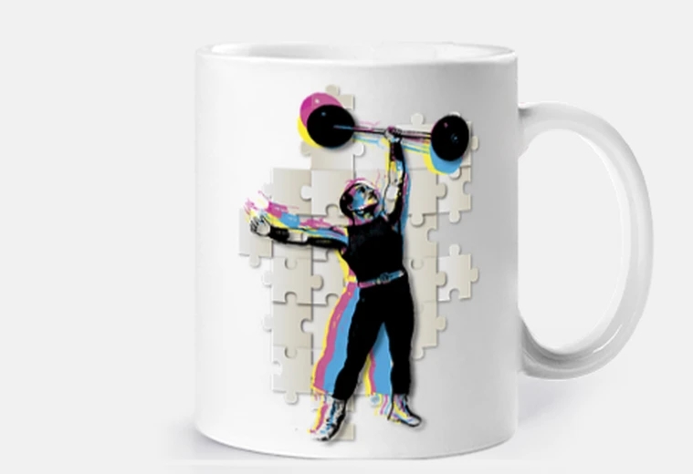 Cup weightlifter