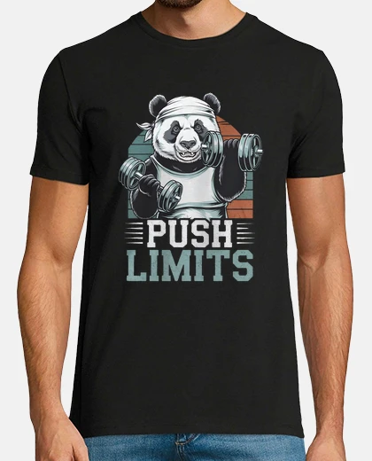 T-shirt weightlifting gym push limits
