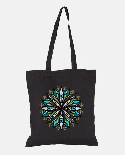 Bag weird eyes with double iris mandala