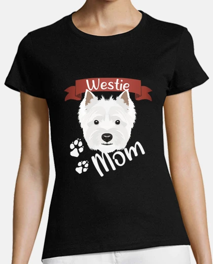 T-shirt west highland white terrier mamma cane 
