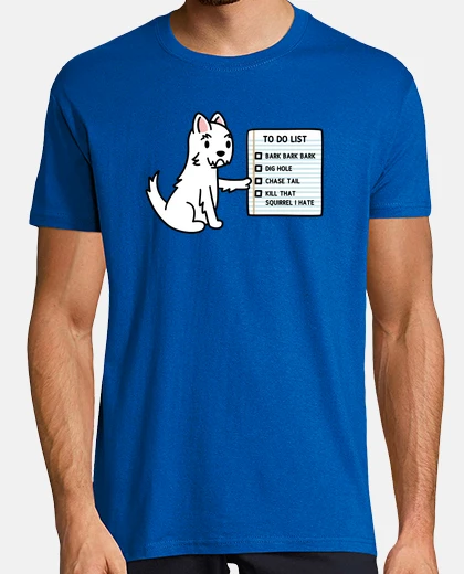 T-shirt Westies per fare la lista