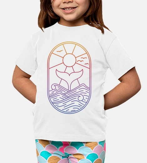Children's whale, hello - little ones