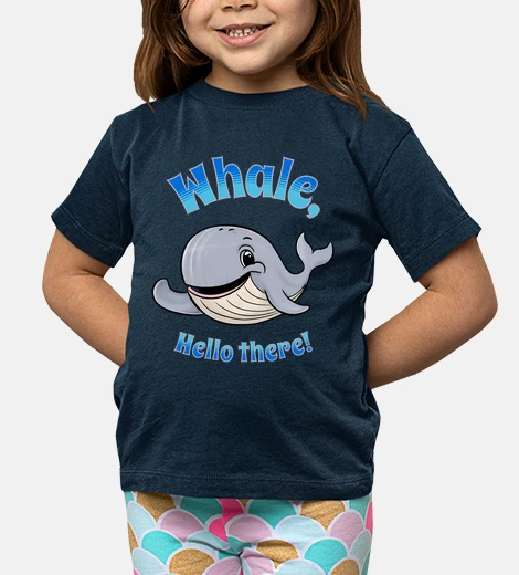 Ropa Whale Hello There Funny Cartoon