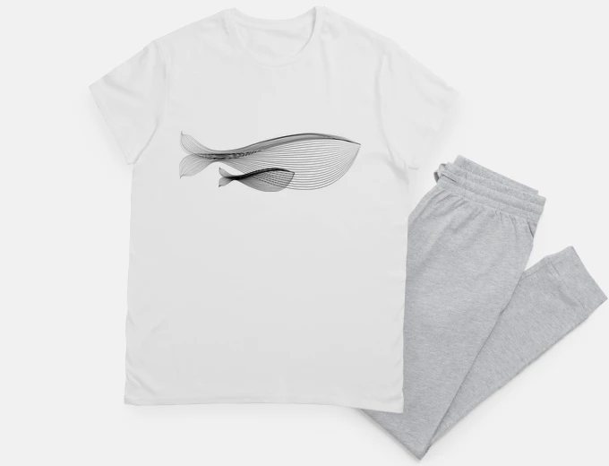Pyjama whale mother and daughter