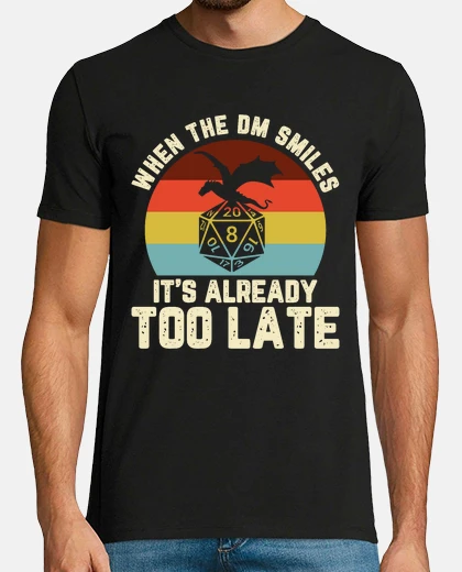 T-shirt When the DM Smiles RPG Nerd Retro
