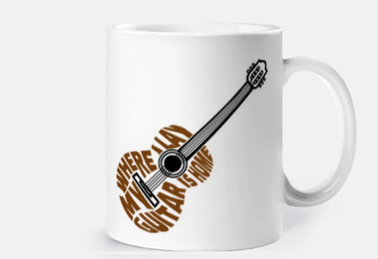 Cup where i lay my guitar is home