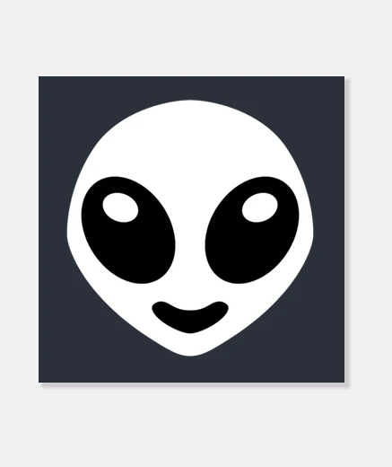 Wall white alien