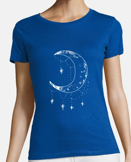 T-shirt white arabian moon