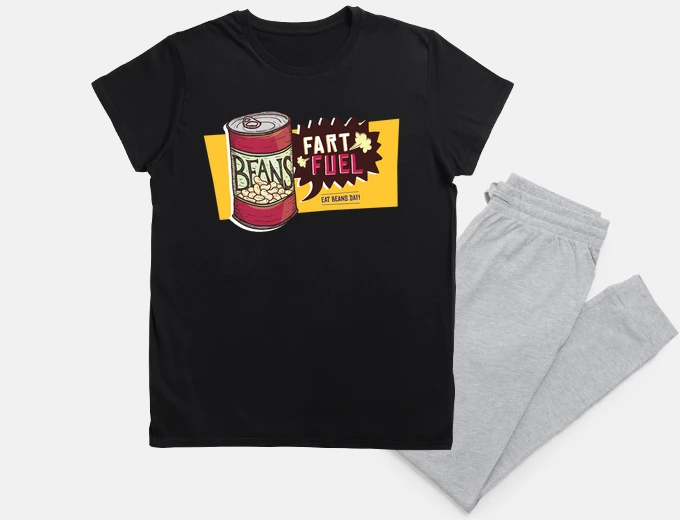 Pyjama white beans red black pets fuel i can&#39;t