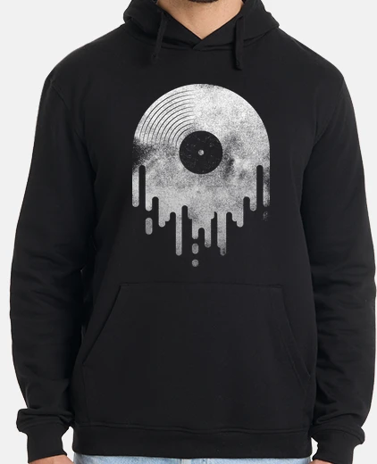 Hoodie white dripping design