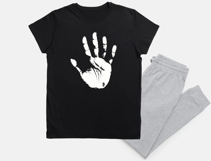 Pajama white hand
