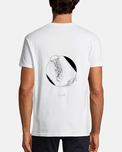 T-shirt white jellyfish t- t-shirt