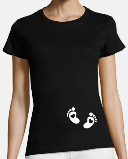 T-shirt white little feet