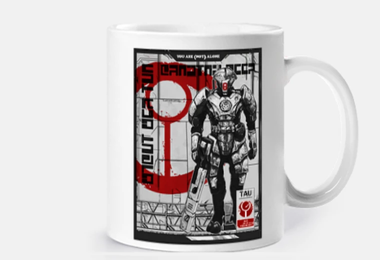 Cup white tau empire warhammer 40k w40k